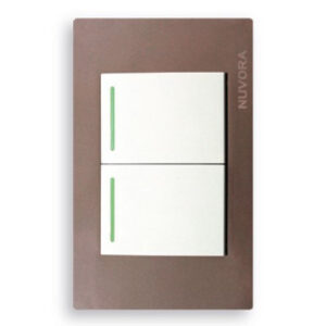 INTERRUPTOR DOBLE SIMPLE 724 ORO