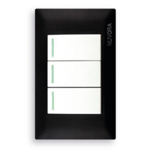 INTERRUPTOR TRIPLE SIMPLE 704 BLACK