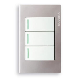 INTERRUPTOR TRIPLE SIMPLE 725 PLATA