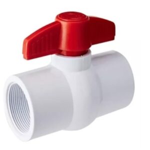 VALVULA ESFERICA PVC CON ROSCA 1 1/2"