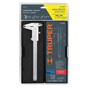 CALIBRADOR VERNIER ANALOGICO 6"ACERO INOX, STD Y MM