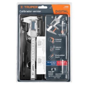 CALIBRADOR VERNIER DIGITAL 6"ACERO INOX, STD Y MM