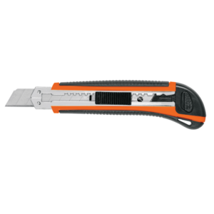 CUTTER 18MM PROFESIONAL CON ALMA METALICA Y GRIP