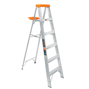 ESCALERA DE TIJERA TIPO II 5 PELDAÑOS Y BANDEJA