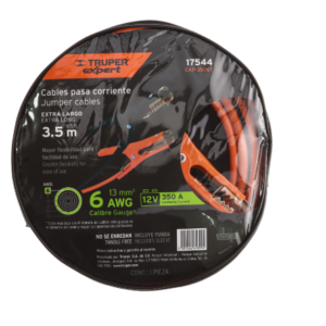 CABLES PASA CORRIENTE EXPERT 3,5M, 350 A, 6 AWG CON FUNDA-17544