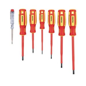 DESARMADORES DIELECTRICOS Y 1 PROBADOR DE CORRIENTE x 6 - 14196
