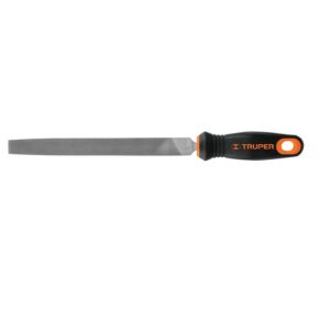 LIMA PLANA BASTARDA 8" CON MANGO DOBLE INYECCION - 15311