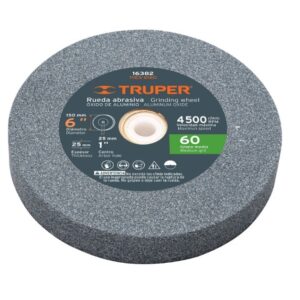 RUEDA ABRASIVA P/ESMERIL 6"X25MM OXIDO ALUMINIO, GRANO 60 -  16382