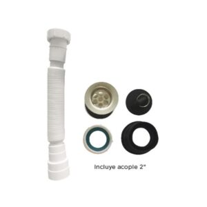 TRAMPA FLEX. Y DESAGUE PLAS P/LAV 1.1/4" -1.1/2"