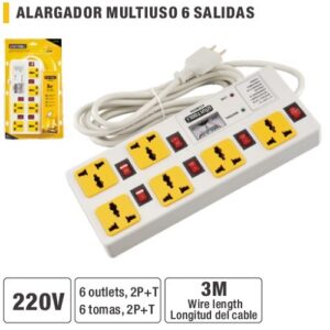 ALARGADOR MULTIUSO 6 SALIDA AGM006-L