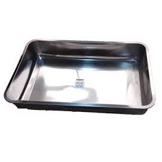 BANDEJA DE ACERO INOXIDABLE 53X35X6